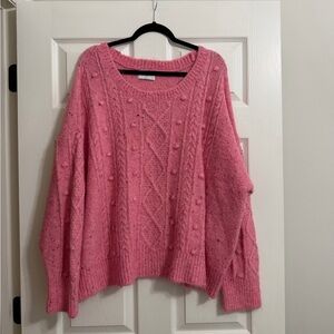 Old navy Pink Cable Knit Sweater